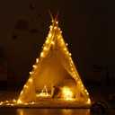 Asweets Kids Teepee Tent, Children Play Tent, Indoor Outdoor Cotton Play Tent for Girls & Boys Kids (White Lace Tent)