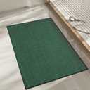 chakme Bathroom Rugs Mat 32x17, Ultra Thin Non Slip Bath Mat Quick Dry Absorbent Bath Mat for Bathroom Floor, (Green, 32"x17")