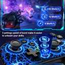 ZRZLMVP Switch Controller Wireless for Nintendo Switch/OLED/Lite/Switch 2, 1000mAh Rechargeable Pro Controllers with 9 Colors LED Light, Switch Remote Control Gamepad with Turbo, Vibration,6 Axis Gyro