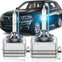 Fit for BMW 2007-2017 X3 X5 E70 F15 35i Xdrive 2008-2019 X6 2008-2016 535i E60 F10 M5 GT D1S HID Xenon Headlight Bulbs, High Low Beam Light Bulb, 8000K White Blue, Pack of 2