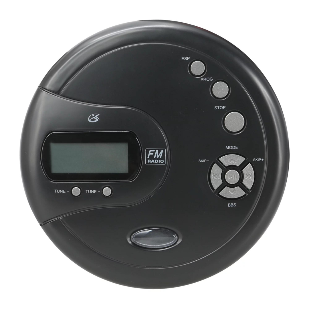 GPX Portable CD Player with FM Radio and 60-Second Anti Skip PC332B