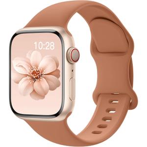 Sport Silicone Band Compatible with Apple Watch Bands 40mm 38mm 41mm 44mm 45mm 42mm 49mm Women Men,Soft Wristband Waterproof Replacement Sport Strap for iWatch Bands Series 9 8 7 6 5 4 3 2 1 SE Ultra
