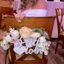 Bride to be' chair Wood Sign - Reception Wedding Decor with Ribbon- Engagement Wedding Party Table Decor for Ceremony Gifts for Bride Bridegroom Newlyweds