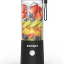 BlendJet Portable Blender for Smoothies & Shakes - 16oz BlendJet 2 Cordless Personal & Small Blender, USB-C Rechargeable & Self Cleaning - Quiet Mini Travel Blender with Stainless Steel Blade (Black)