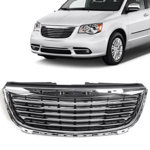 JOLONG Front Upper Chrome Grille Fit for Chrysler Town & Country 2011-2016
