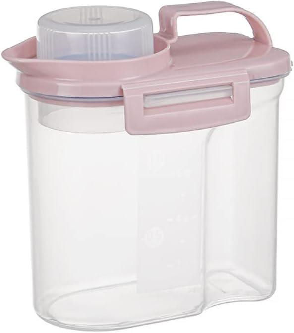 Coarse Grain Storage Tank Grain Storage Box Bean Storage Tank Moisture-Proof Kitchen Storage Tank Grain Sealed Tank Rice Storage Bucket-Small Upgraded Hand Rice Bucket Pink (1.5KG)