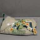 Tiamon Crochet Flower Blanket Finished Daisy Handmade Knitted Round Roll Up Blanket Creative Gifts for Women Girls Birthday Wedding Baby Shower Christmas Anniversary Funny Presents (43.3 Inch,Daisy)