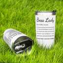 Breezy Valley Boss Gifts Tumbler, Mothers Day Gift for Women - Boss Lady Appreciation Gifts, Female Boss Coffee Tumbler Cup 20oz