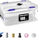 Water Storage Bladder, 25/50/100 Gallon Portable Water Tank, Collapsible Water Storage Containers with Spigot, Large Capacity Water Bag for Emergency Water