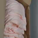 CozyLux Queen Comforter Set Peach Pink, 7 Pieces Pintuck Bed in A Bag, Premium Pink Comforter Queen Size, Pinch Pleat Bedding Sets with Comforter, Sheets, Pillowcases & Shams