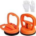 Vinderfine 2PCS Car Dent Puller Remover Tool,Powerful Suction Cup for Car Dent Repair, Glass and Tiles Lifting, and Objects Moving, Suitable for Most Car Models(Orange)