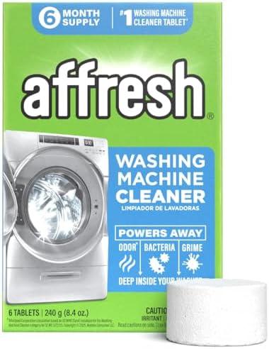 Affresh Washing Machine Cleaner, Helps Power Away Odor Causing Bacteria & Grime Deep Inside Pump, Valve & Hoses, 3 Time Release Tablets, 6 Month Supply