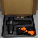 TOLOCO Massage Gun Deep Tissue, Percussion Massage Gun with 10 Replacement Heads, Super Quiet Portable Electric Massager for Athletes, Relax, Black