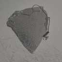 SHENHE Women's Sexy Sparkly Halter Top Sequin Rhinestone Open Back Cowl Neck Chain Clubwear Rave Tops, s