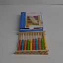Sealive Classic Wooden Abacus for Kids Math, Educational Counting Toy with 100 Beads, 123 Learning Number Abacus for Toddler, Mathematics Toy Beads Game for Preschool Children Kindergarten (Large)