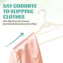 Velvet Hangers 30 Pack with 360° Swivel Hook, Ivory Non Slip Hangers for Clothes with Cascading Hooks, Thin Hanger Space Saving, Heavy Duty Closet Hanger for Clothes, Coats, Suits, Dress, Pants