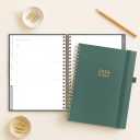 And Per Se 2026 Planner, A4 Size-Daily, Weekly & 18-Monthly Planner, Daily Schedule, Monthly Tabs, 100 GSM Thick Paper(Green)