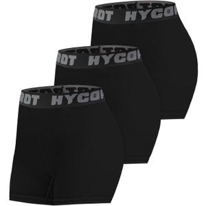 HYCOPROT 3" Women's Volleyball Shorts Spandex Compression Shorts Performance for Workout Gym Yoga Running Biker (S)