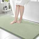 OLANLY Thick Memory Foam Bathroom Runner Rugs 59x24, Extra Soft Absorbent Long Bath Rug, Quick Dry, Non-Slip, Machine Washable Bath Mat for Bathroom, Tub and Shower, Home Decor Accessories, Sage Green