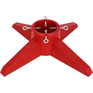 FORUP Christmas Tree Stand, Xmas Tree Base Stand, Christmas Tree Holder for Real Trees, Red