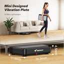 MERACH Vibration Plate Exercise Machine, Mini Vibrating Plate Machine for Women Men, Full Body Vibration Platform, Exercise Equipment for Home (Black)