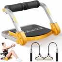 Ab Trainer/Crunch Machine, Ab Workout Equipment, 4 Adjustable Resistance, Ab Machine for Stomach Workout, 350 LBS Weight Capacity, Automatic Rebound, Ab Core Machine,Fitness Equipment for Home