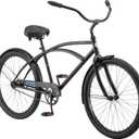 Schwinn Cruiser Bike, 26 Inch Bike for Women and Men, Beach Cruiser Bicycle, Linear Pull Brakes, Comfortable Padded Seat, Upright Riding Position, Adult Bicycle