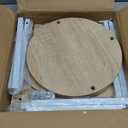 SMFANLIN 4 Tier White Metal Wooden Tall Plant Stand Indoor Shelf Flower Pot Holder for Multiple Plants, Corner Display Rack for Living Room Balcony Patio Garden