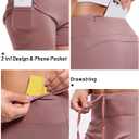 MIER Women's 2 in 1 Running Athletic Shorts High Waist with Liner 3" | Back Zip Pocket & Phone Pockets, Soft Stretch, Quick Dry, Side Split, Elastic Drawstring, Jogging Pickleball Machine Washable (Pink, XL)