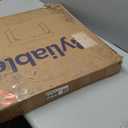 Folding Table 4 Foot Portable Heavy Duty Plastic Fold-in-Half Utility Table Small Indoor Outdoor Adjustable Height Folding with Carrying Handle, Camping and Party,White | Portable, Heavy Duty, Fold-in-Half, Indoor Outdoor, Adjustable Height, Folding