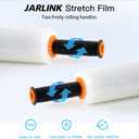 JARLINK Stretch Film, 15 Inch x 1000 Feet Shrink Wrap for Pallet Wrap, Industrial Strength Stretch Wrap with Handles, Moving Wrapping Plastic Roll, 60 Gauge, 2 Pack, Clear