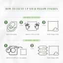 Elegant Comfort Set of 2 Throw Pillow Inserts with Poly-Cotton Shell Siliconized Fiber Filling - Sofa Bed and Couch Pillows - Indoor Decorative Pillows 12 x 12 Inch, Pack of 2