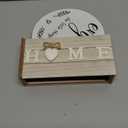 Queekay 6 Pcs Trivet Mats Set for Hot Dishes Housewarming Gift 7 Inch Farmhouse Wooden Heat Resistant Pot Holders Anti Stain Hot Pads Plate for Kitchen Counter, Table, Home Decoration(Boho Color)