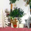 Felice Arts 6 Pack Artificial Black Berry Stems Fake Holly Berries Halloween Picks for Xmas Tree Ornaments DIY Wreath Vase Holiday Home Decor