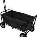 Mac Sports Collapsible Folding Outdoor Utility Wagon, Black