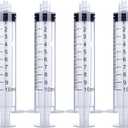 30Pack 10ml Syringe Plastic Luer Lock Syringe Without Needle for Scientific Labs,Feeding Pets Individually Sterile Sealed