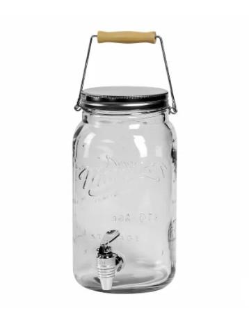 Mason Glass Medium Drink Dispenser 4L