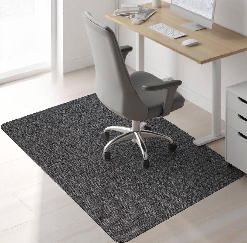 Sycoodeal Chair Mat,36" x 48" Office Chair Mat for Hardwood and Tile Floor, Heavy Duty Floor Protector for Rolling Chairs,Non-Slip,Computer Mat for Home Office(Dark Coffee)