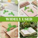 2 Pcs Book Page Holder Clip, Transparent Green Book Opener Holder for Reading Practical Reading Accessories for Home Office School Magazines Notebook Cookbooks Music Sheets Documents Journal