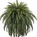 70" Ferns Artificial Giant Bush Plants, Faux Boston Ferns with 92 Fronds for Outdoors Home Decor (70" 1 Pcs)