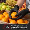 GLOVEWORKS Black Nitrile Gloves 5 Mil Disposable for Food Service Cooking, Professional Cleaning, Size Medium 10 Boxes of 100
