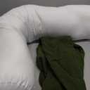 Body Pillow for Adults  Corduroy Long Round Bolster Pillow for Bed, Cuddle Pillow with Full Support for Side Sleepers & Restful Sleep,39 x 7.87 Inches,Avocado Green