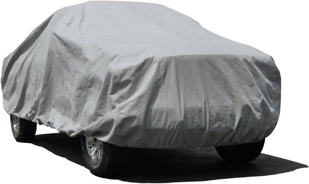 Budge Lite Truck Cover Indoor, Dustproof, UV Resistant Truck Cover Fits Full Size Trucks up to 237" L x 70" W x 60", Gray (Size T-4: Fits up to 237")