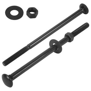 50 Sets Carriage Bolt Kit, 3/8 x 6 Inch Galvanized Carriage Bolts, Rust Resistance Bolts Includes 50 Washers, and 50 Nuts