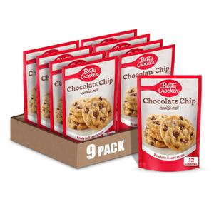 Betty Crocker Chocolate Chip Cookie Mix, Makes (12) 2-inch Cookies, 7.5 oz. (Pack of 9) Best By July 09, 2026