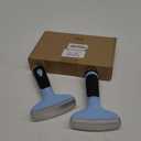 Dreyoo Fan Spray Nozzle for Garden Hose, Heavy Duty Garden Hose Head Spray for Watering Wand with Flow Control and Ergonomic Insulated Grip, Blue (Pack of 2)