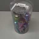 Amooca Christmas Balls Ornaments Hanging Garland Decorations with LED Lights 20pc 12.2ft for Window Wall Stair Railing Xmas Tree Holiday Party Home Decor with Timer Colorful Rainbow Pyramid Balls