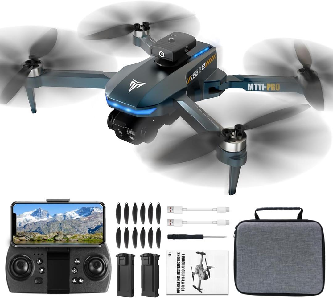 Brushless Motor Drone,90 Adjustable 4K FPV,APP control,40min Flight Time,Indoor Obstacle Avoidance,Optical Flow Positioning,Gesture Photography,360 Flip,Eyond-Range Loss Alert, Toys Gifts for Men Boys (Blue)