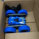 Remote Control Stunt Car 4WD 360° Flip Double‑Sided RC Cars, LED Light Bar, USB‑C Modular Battery, 2.4 GHz Outdoor Beach Toy for Boys 6‑12 Years Old, Birthday & Christmas Kids Gift, Blue