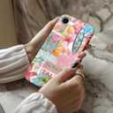 LUMARKE for iPhone 16e Case, Cute Preppy Floral Cover for Women